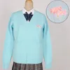 Maglieria da donna Qualità JK Uniform Cute Cookie Ricamato Cardigan Studente giapponese Cappotto da marinaio allentato lavorato a maglia in cotone spesso Taglie forti