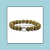 Bracelet de patte de chien en pierre de lave noire, 7 couleurs, perles, diffuseur d'huile essentielle d'aromathérapie pour femmes, livraison directe de bijoux Brac Otjri