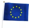 14x21cm 5st den lilla EU -flaggan EU