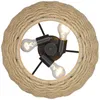 Ljuskronor American Retro Farmhouse Rope Basket Shape Design vardagsrumskorridor trappa veranda sovrum tak