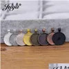 Kedjor 80st Base Making DIY Pendant Necklace Choker Keychain Crafts Accessory 25mm Cabochon Sätt smycken Fynd Drop Delivery DHHV6