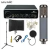 Microfoons ME2X Professional Studio Equipment Set USB Sound Card Interface condensor microfoon voor vocale opname met isolatieschild
