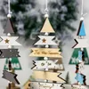 Christmas Decorations Wooden Painted Multi-colored Tree String Pendant Creative Decorating