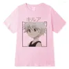 T-shirt dla mężczyzn x Kobiety dla mężczyzn Kobiety z krótkim rękawem manga manga killua zoldyck koszulki koszulki