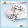 Pendant Necklaces Stainless Steel Mens Fashion Infinity Number Necklace For Women Chains Jewelry Drop Delivery Pendants Otc7S