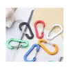 Key Rings Heavy Duty Aluminum Carabiner For Cam Hiking Keychains Locking Dog Leash And Harness Outdoor Sport Keyring P76Fa Drop Deli Dhgbl