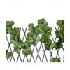 Decorative Flowers Wreaths Artificial Hanging Garland Uv Resistant Green Leaves Fake Plants Vines For Home Wall Arch Decor Drop De Dhswk