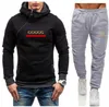 Men Tracksuit Sportswear Set Brand Mens Tracksuit Sporting Fitness Clothing Twee stukken Sets Polo Sweatshirts broek Casual Mens Track Suit