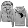 Hommes Hoodies Sniper Soldier Tir Hiver Polaire Chaud Capuche Épais Velours Manteaux Sweats Zipper Hommes À Capuche Veste