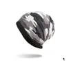 Beanie/Skull Caps Outdoor Winter Warme Beanie Hat Men Slouchy Camouflage Unisex Cotton Camo Sticked Ski Drop Delivery Fashion Accesso Otsze