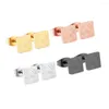 Stud Earrings LUXUKISSKIDS 4Pairs/Lot 316L Stainless Steel Small Earring Wholesale Mix Color Lots High Quality