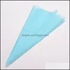 Baking Pastry Tools 1 X Sile Reusable Icing Pi Cream Bag Cake Decorating Tool Diy Mold 30Cm Drop Delivery Home Garden Kitchen Dini Dhcgm