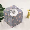 Gift Wrap 30pcs Creative Square Paper Box Small Cardboard For Single Cake Cookies Candy Food Storage 9x9x9cm