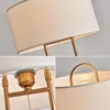 Lampy stołowe Nordic Rose Gold Rack Marmarbła lampka z tkaninem