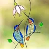 Декоративные фигурки ручной птицы бабочка витражи витражи для стекла для дверей виса на стенке