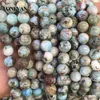 Takılar OneVan Doğal Dominica Larimar Charm Boncuklar 10mm Yuvarlak Taş Bilezik Kolye Takı Yapma DIY Aksesuarlar Tasarım Drop Del Dhyn5