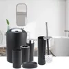 Set di accessori da bagno 6 pezzi Accessori da bagno - Bicchiere Portaspazzolino Dispenser per lozione Portasapone Cestino Scopino