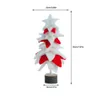 Christmas Decorations Tree Ornament Scene Layout Tabletop Adornment Felt Cloth Decoration Festival Gift White/Red