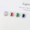 Stud Earrings Classic Cubic Zircon For Wedding Crystals Oval Earring Bride Women Girl Gift CE10707