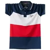 Men's Polos Polo Shirt Men Big Tall Short Sleeves Cool Top Tees Cotton Male Large Tee Summer Fit Slim Patchwork Shirts Plus Size M-6XL