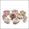 Shell Bone Coral Fashion Painted Natural Sea Shells Conch Beads For Sandy Beach Jewelry Making Diy Necklace Bracelet Accessories 1 Otngk