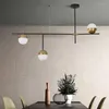 Lampy wiszące nordyckie lampa do salonu nowoczesna luksusowa jadalnia kuchnia zawiesina zawiesina restauracja kawiarnia długa oprawa oświetlenia