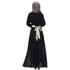 Roupas étnicas vestido muçulmano moderno estilo de manga longa abaya dubai damas do Oriente Médio Árabe Lace Casual Kaftan Eid