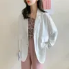 Frauen Anzüge Einfarbig Casual Büro Blazer Koreanische Mode Ästhetischen OL Arbeit Formale Anzug Student Chic Pendeln Tragen Business 2023