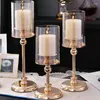 Kerzenhalter Gold Metal Pijler Kandelaars Kaars Centerpieces Tafel Schoorsteenmantel Haard Decor Metalen Kandelaar Nordic Home