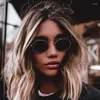 Sunglasses Metal Vintage Round Woman Brand Designer Sun Glasses Female Fashion Oval Style Mirror Small Frame