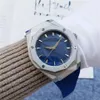 Klasyczny automatyczny mechaniczny zegarek mechaniczny Sapphire Mirror Business Casual Style Waterproof Gume Pasek 42 mm