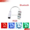 RGB Denetleyiciler WiFi Bluetooth Müzik Denetleyicisi DC524V Mini Akıllı Işık Şerit Dimmer 5050 3528 LED Bant Damlası Dağıtım Işıkları Lig OT4KI