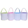 Party Supplies Sublimation Blank DIY Easter Present Bags Baskets Väskor Firande Julförvaringspåse Handväska för barn som jagar godis BB0129