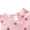 Vestidos de menina verão vestido infantil sem mangas algodão infantil estampado para meninas roupas de moda