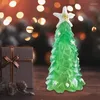 Christmas Decorations Resin Tree Emerald Starfish Ornaments Craft For Tabletop Desk Living