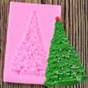 Baking Moulds 1Pc Christmas Tree Silicone Mold Fondant Molds Cake Decorating Tools Chocolate Gumpaste Mould Kitchen