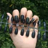 Ложные гвозди 24tips/set Long Imply Pointed Color Glossy Nail