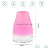 Night Lights 100Ml 7 Color Essential Oil Diffuser Portable Aroma Humidifier Led Light Trasonic Cool Mist Fresh Air Aromatherapy Drop Otrhu