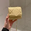 CC Brand Shoulder Bags 23Ss Trend Holiday Mini Case Flap Bags Classic Lambskin Diamond Quilted Gold Metal Sheet Chain Crossbody Women Coins Purse Lipstick Case