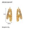 2023 Fashion Hoop Earrings Designer Charm Diamond Earring 18K Gold Plated Stainless Steel Women Wedding Party Designer Jewelry