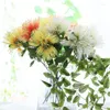Dekorativa blommor 1 st plast albizia konstgjorda för diy hembutik dispaly dekoration prydnad blommor arrangemang falska växter