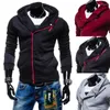 Men's Hoodies Selling Hooded Cardigan Fleece Left Shoulder Oblique Zipper Decorations Fashion Hoodie