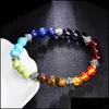 Charm Armband Natural Stone Strand Colorf Crystal Pärled Heart Charms Armband Healing Energy Bangle Female Jewelry Q82fz Drop Deli Dhvcx