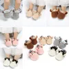 First Walkers Infant Baby Boys Girls Slipper Stay on Non Slip Sole Sole Born Born Borndies Toddler Walker Crib House Shoes من 0 إلى 18 شهرًا