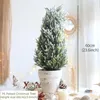 Christmas Decorations Mini Artificial Falling Snow Ins Tree Noble Pine Small Desktop Window Display For Home Navidad