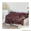 Blankets Home Four Seasons Sofa Bed Sheet Office New Designer Warm Throw Flannel Blanket 150X200Cm Drop Delivery Garden Text Dh6G2