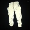 Men's Pants Spring And Autumn Men's Women's Reflective Trousers Basketball Hip-hop Hip Hop Casual Luminous