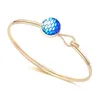 Bangle Fashion Colorful Alloy Bracelet For Bride Fish Scales Mermaid Beach Wedding Accessories