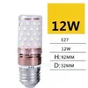 Bulbe LED d'éclairage Super lumineuse à trois couleurs de maïs LAMPE ÉLECTRIQUE E27 E14 Vis de taille Ménage 220V12W16W