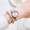 Relógios de Pulso Feminino Relógio Casual Luxuoso Pulseira de Couro Analógico Quartzo Pulseira Marca Top Digital Jóias Femininas Presentes de AniversárioRelógios de Pulso